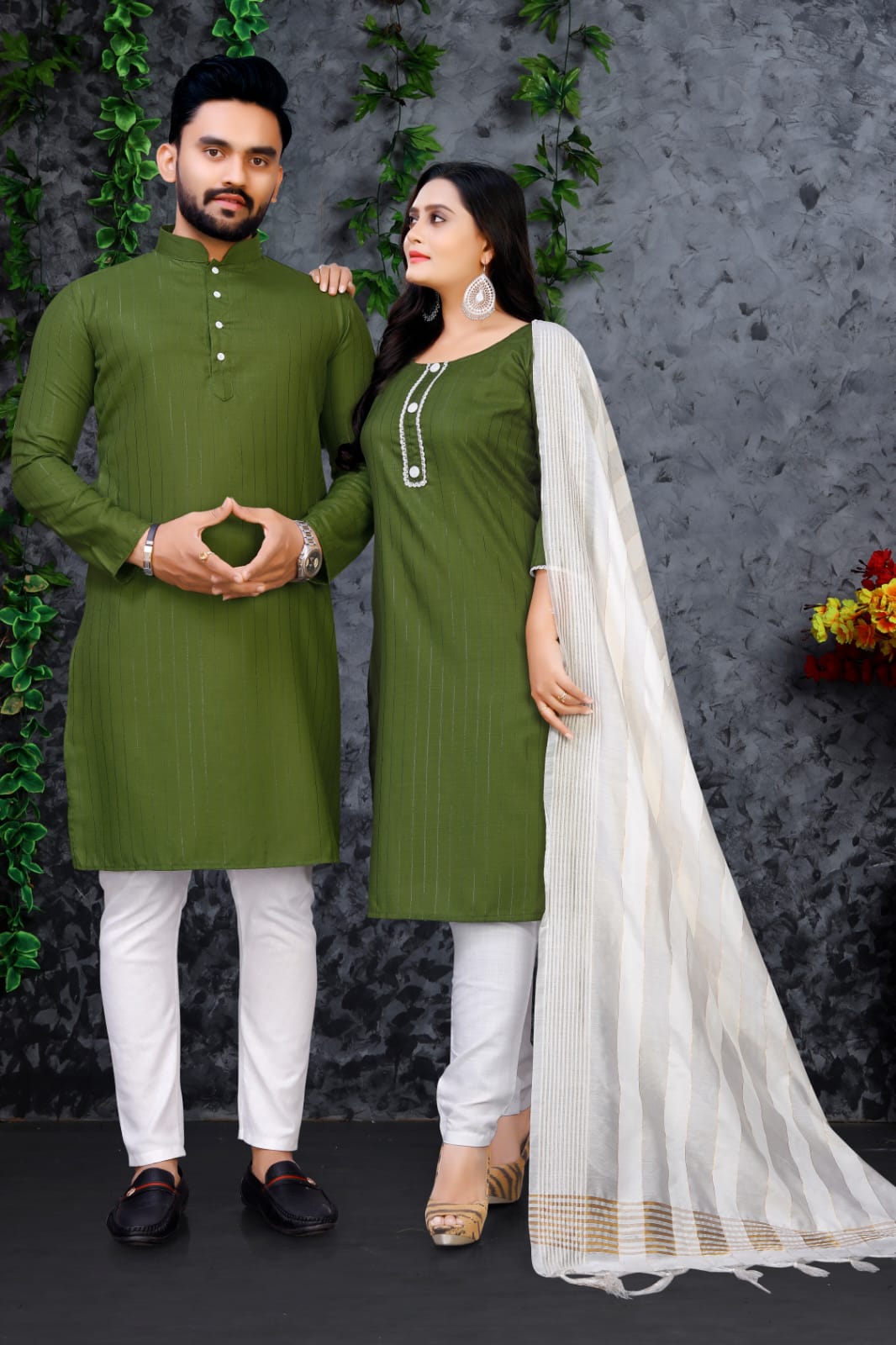 Fg S1 To S5 Designer Couple Kurta Catalog